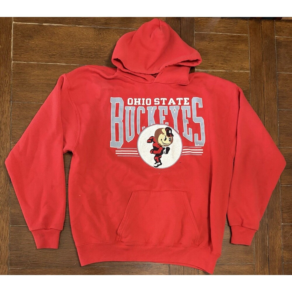 Vintage Ohio State Buckeyes Men’s Size XL Red Made In USA Hoodie Sweatshirt